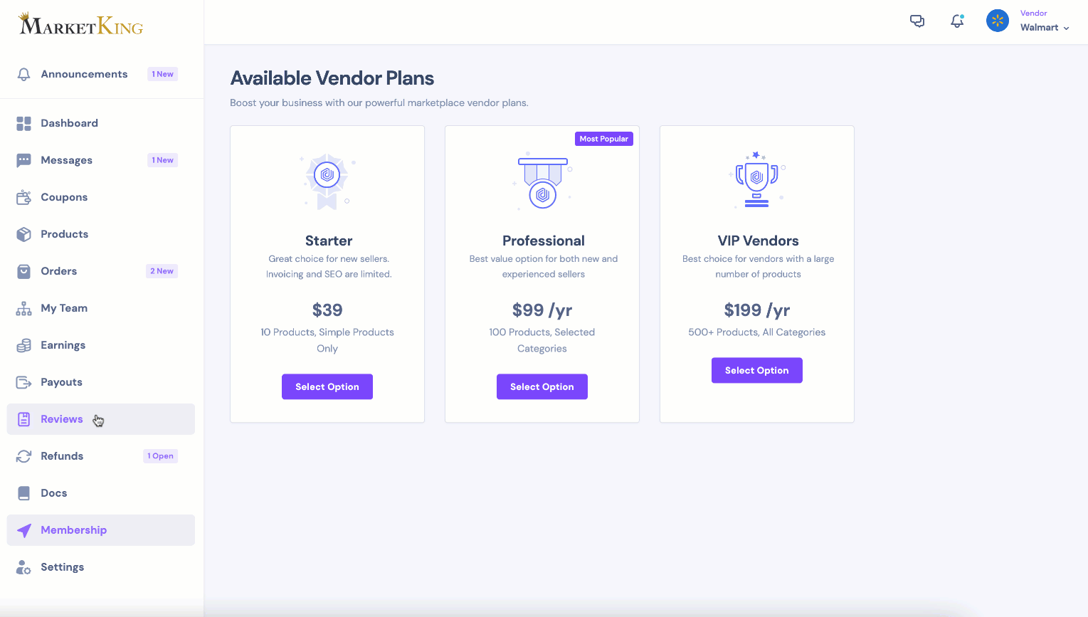 MarketKing - Ultimate Multi Vendor Marketplace Plugin for WooCommerce - Dashboard3